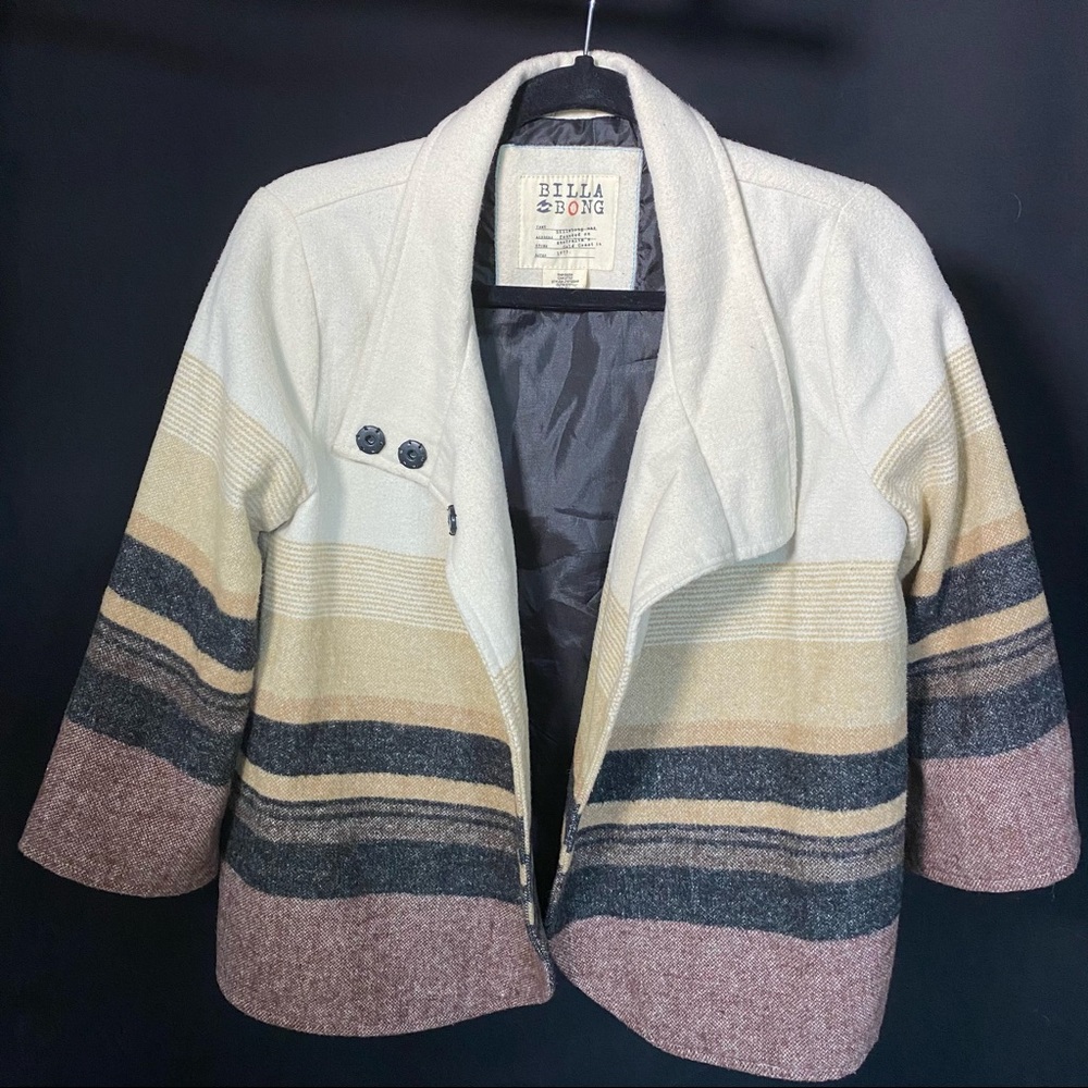 Billabong Polar Stripe Wool-Blend Swing Jacket